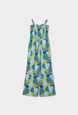 Boboli Tropical Print Jumpsuit
