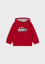 Mayoral Baby Boy Red Car Hoodie