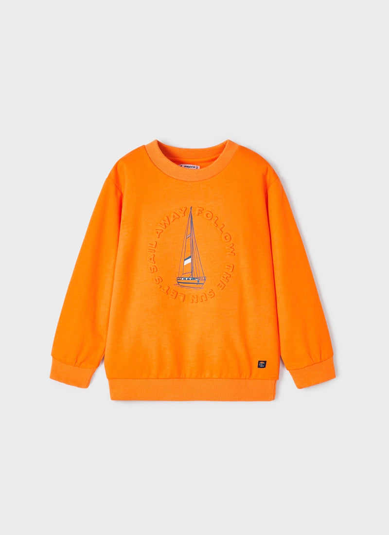 Mayoral Boys Orange Sweatshirt