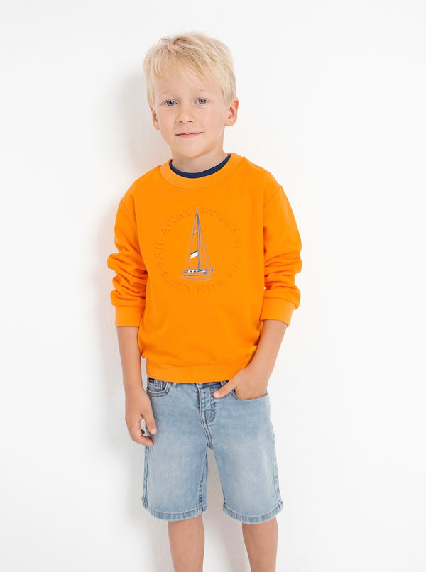 Mayoral Boys Orange Sweatshirt
