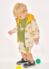 Mayoral Baby Boy Reversible Dino Rain Jacket