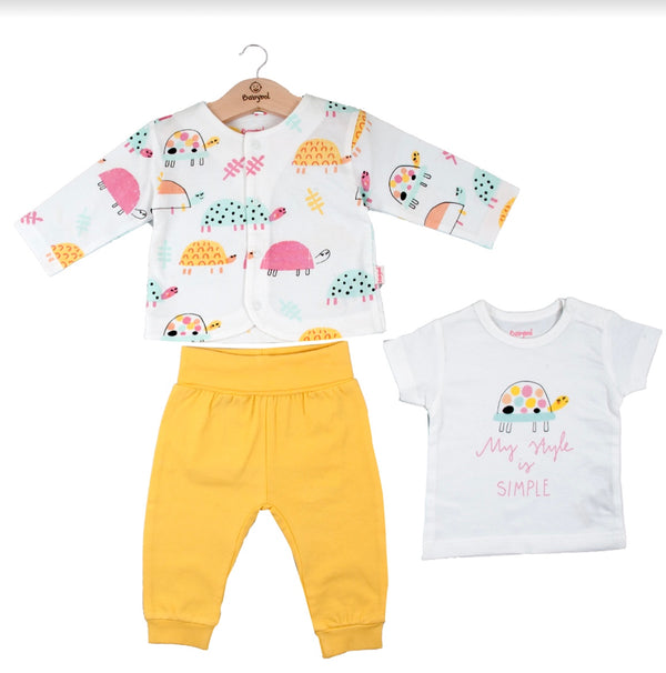 Babybol Baby Girl Turtle 3 piece