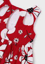 Mayoral Girl Red Daisy Dress
