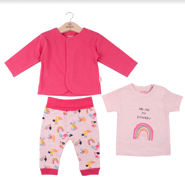 Babybol Baby Girl Rainbow 3 piece
