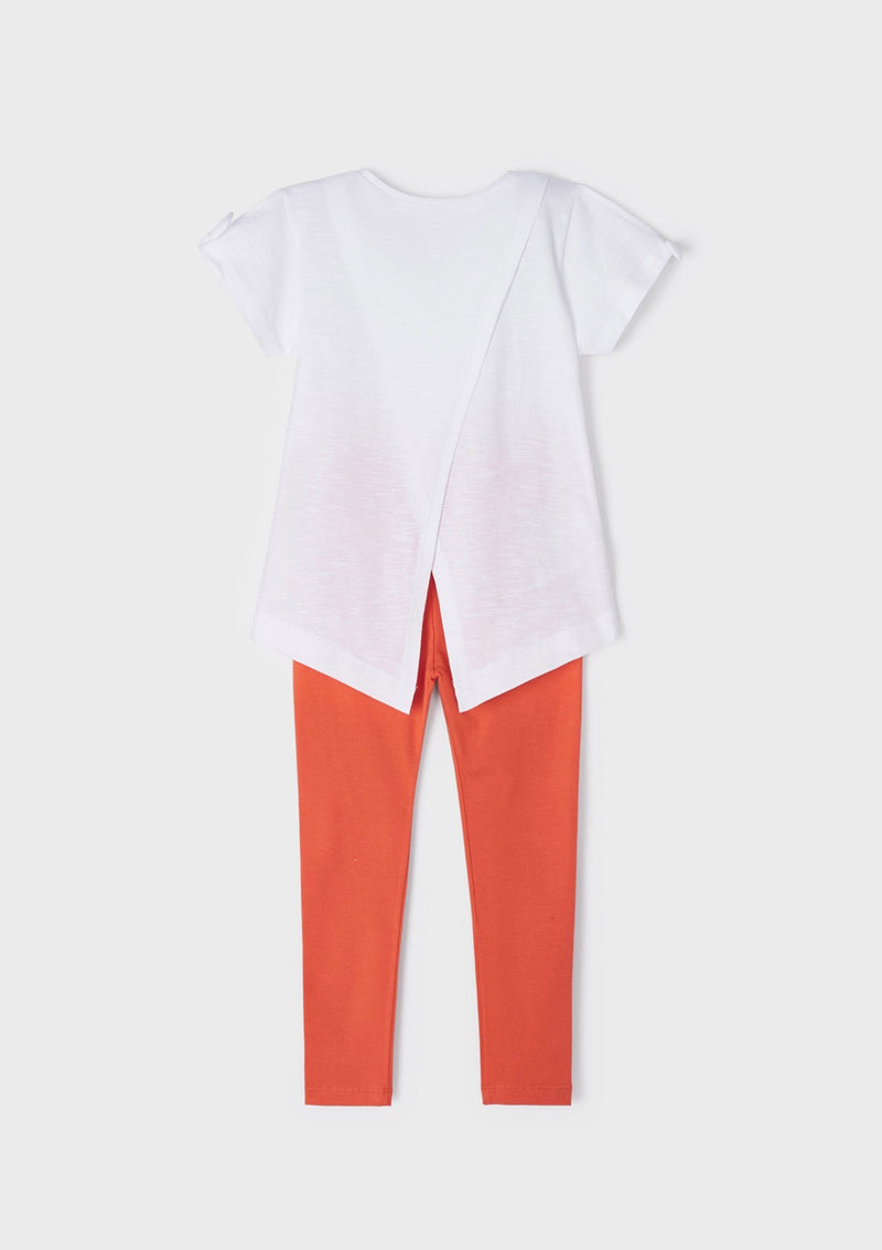 Mayoral Girl Orange Leggings Set