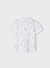 Mayoral Boys White Short Sleeved Polo