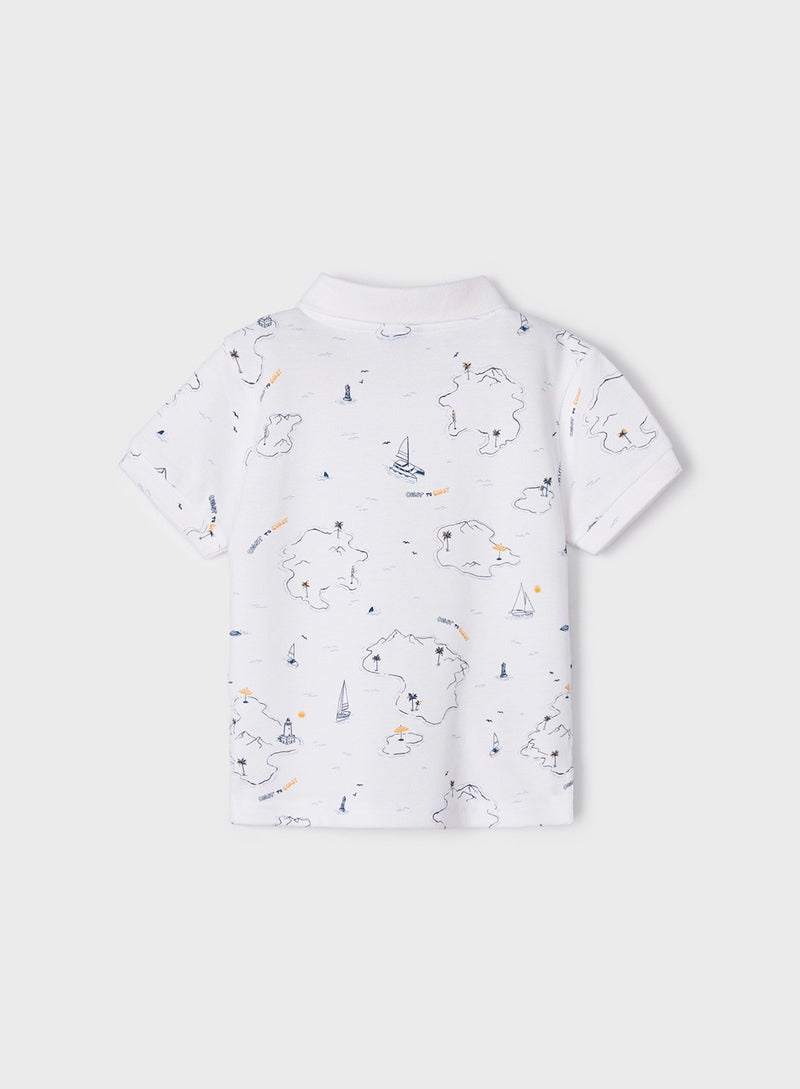 Mayoral Boys White Short Sleeved Polo