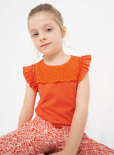 Mayoral Girl Orange Top