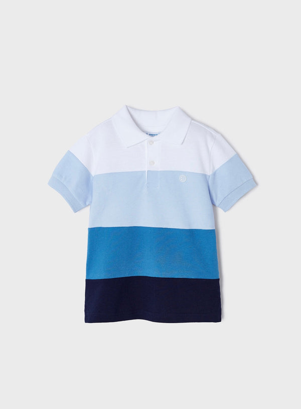 Mayoral Boys Striped Short Sleeved Polo