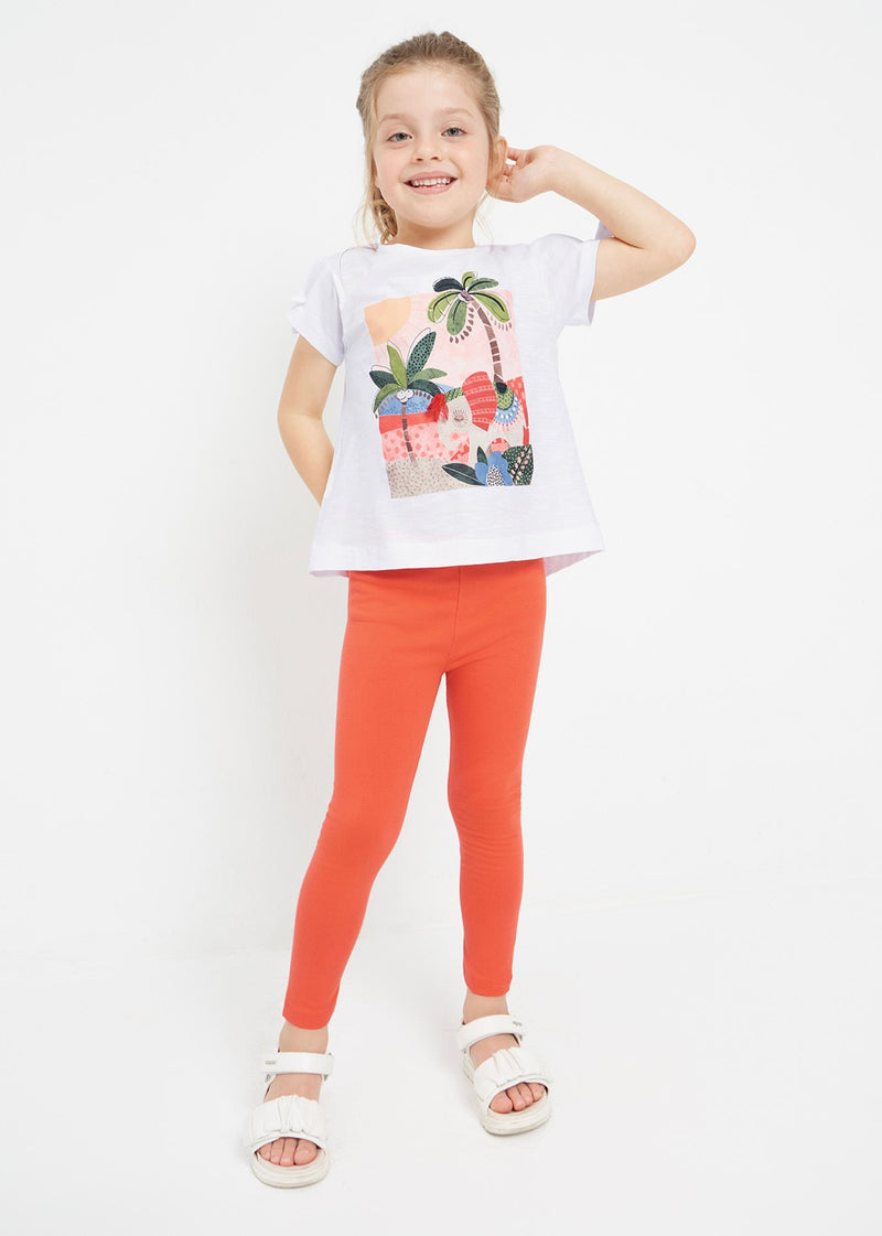 Mayoral Girl Orange Leggings Set