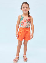 Mayoral Girl Orange Shorts Set