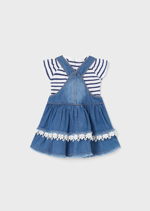 Mayoral Baby Girl Tee and Denim Dress