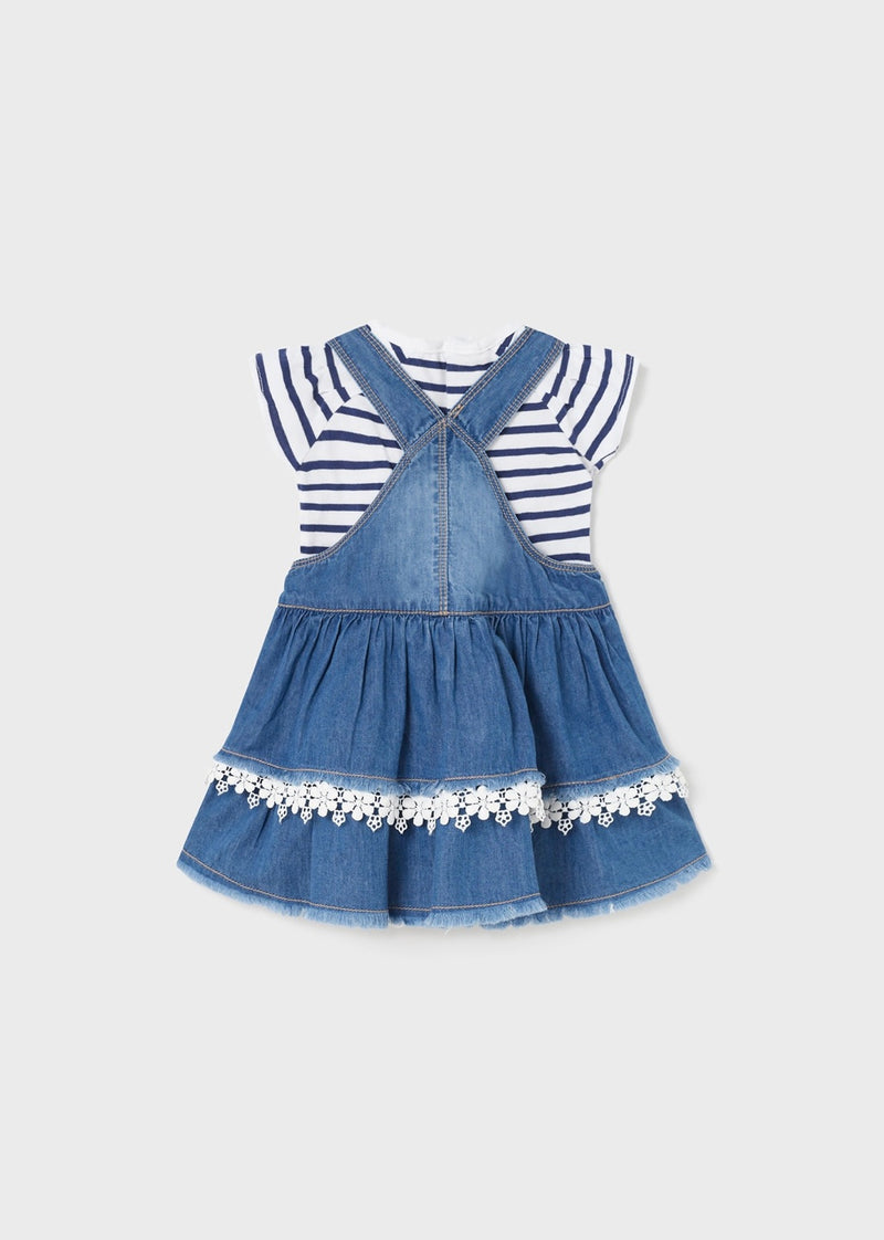 Mayoral Baby Girl Tee and Denim Dress