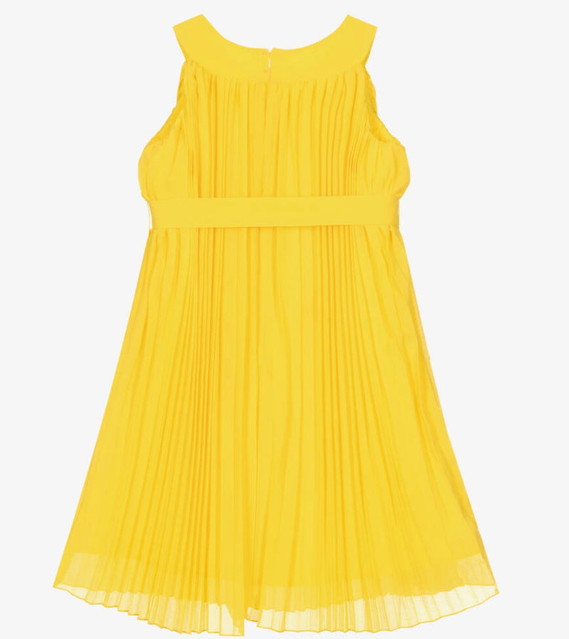 Mayoral Yellow Pleated Dress