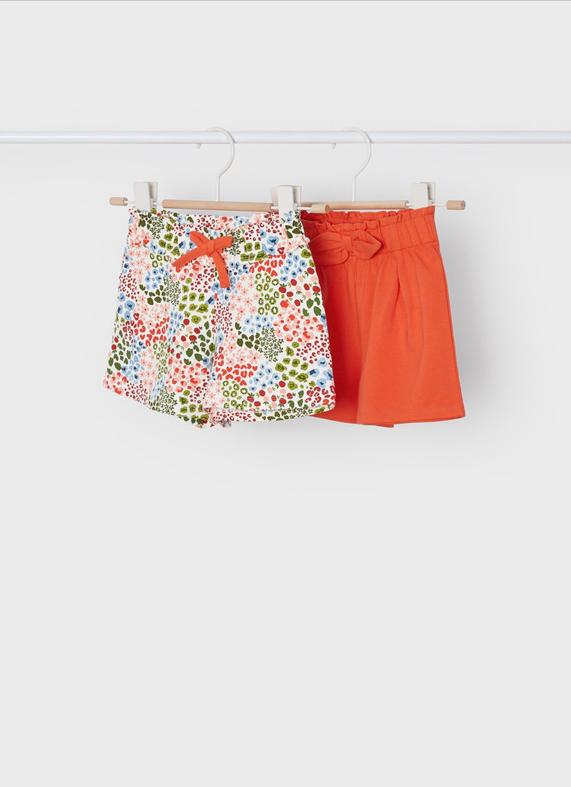 Mayoral Girl Orange Shorts Set
