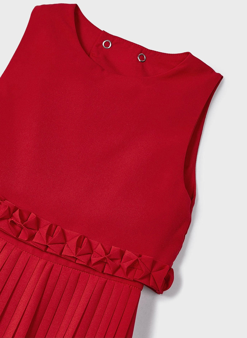 Mayoral Girl Red Playsuit