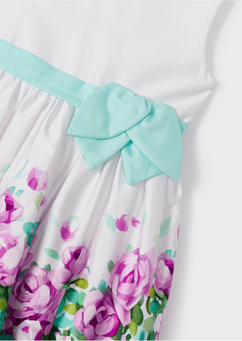 Mayoral Girl White Roses Dress