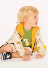 Mayoral Baby Boy Reversible Dino Rain Jacket
