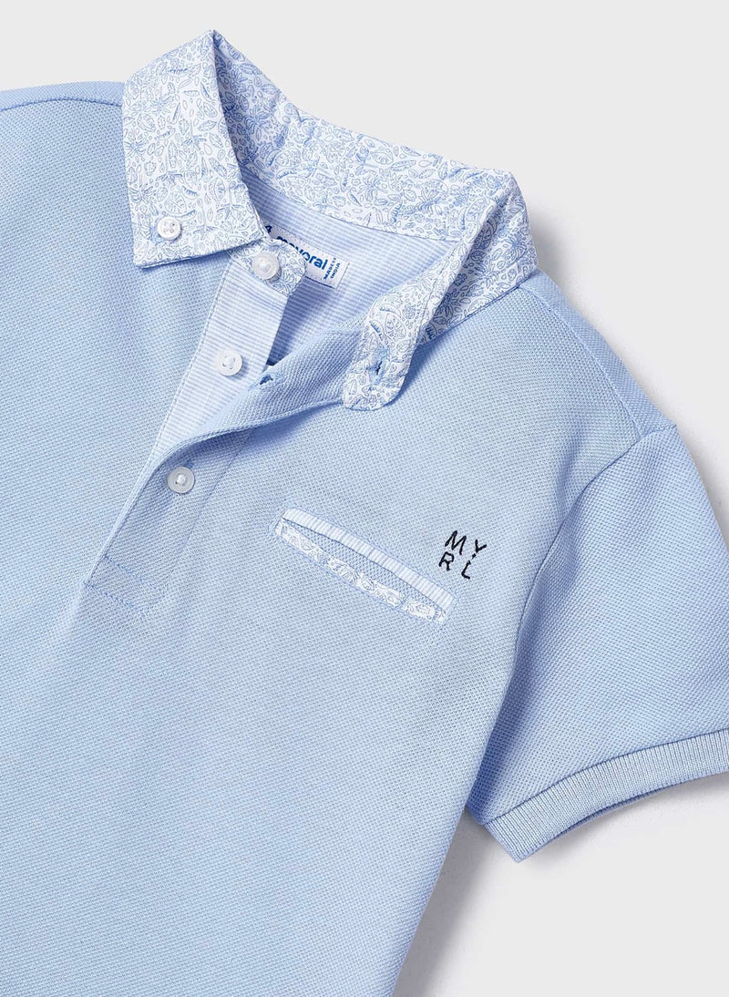 Mayoral Boys Blue Short Sleeved Polo
