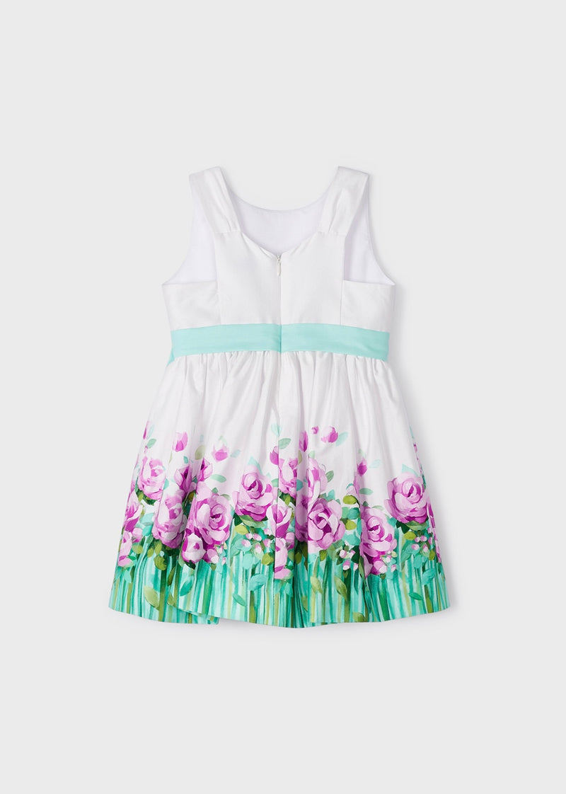 Mayoral Girl White Roses Dress
