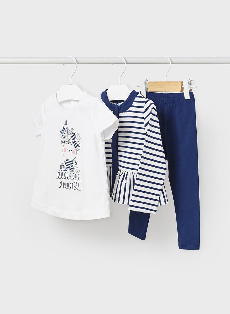 Mayoral Baby Girl Striped 3 Piece