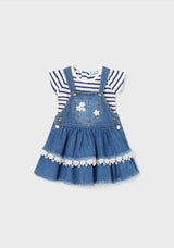 Mayoral Baby Girl Tee and Denim Dress