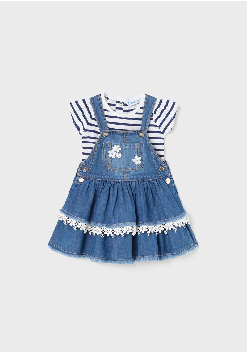 Mayoral Baby Girl Tee and Denim Dress